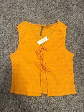 Anthro Tie Front Top